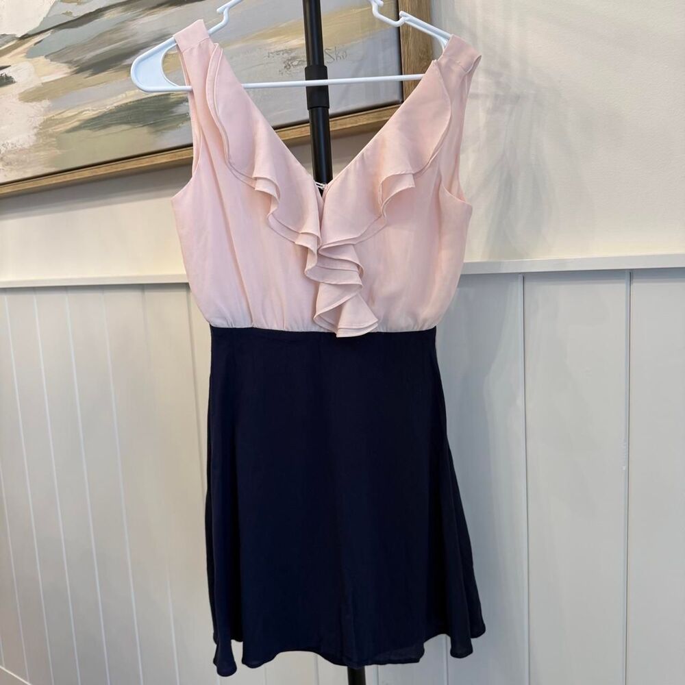 Double-zero Women's Pink and Black Dress
